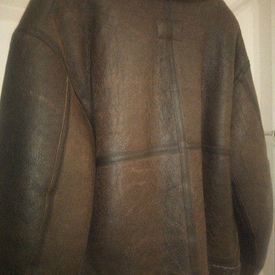 AVIREX TYPE B-3 17755 Genuine Leather Flight Jacket Dark Brown Size M/38