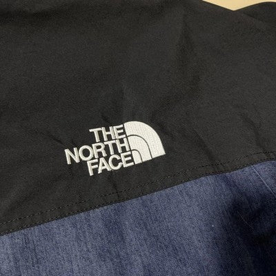 THE NORTH FACE Mountain Light Denim Jacket mountain parka Size M Navy Nylon