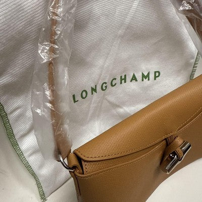 Longchamp Le Rozo S size Hobo Bag Tote Bag Hand bag Brown Cowhide Leather