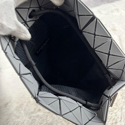 Bao Bao Issey Miyake leather backpack bicolor drawstring Gray Purple used