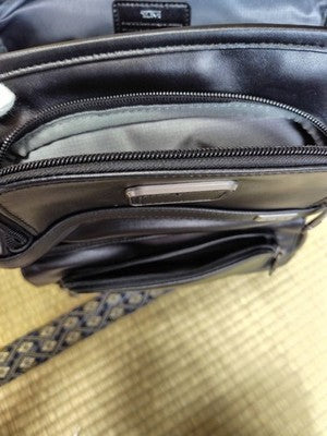 Black Leather tumi Alpha 3 Brief Pack Backpack 9603578DL3