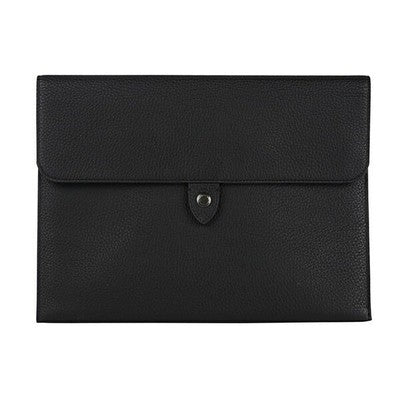 COACH Clutch/Second Bag Tablet Sleeve Briefcase Black Gunmetal  leather