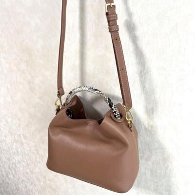 Elleme RAISIN 2way Leather Shoulder Bag Magnetic Closure　Crossbody bag
