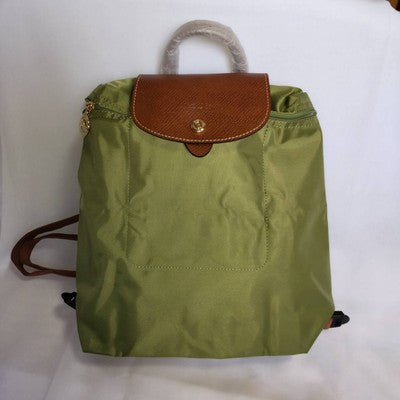 see description 5colors Longchamp Le Pliage M size Backpack Leather Zipper bag