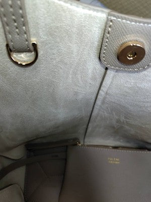 POLENE Gray Shoulder Bag Large Women's Large Capacity Bag Gray