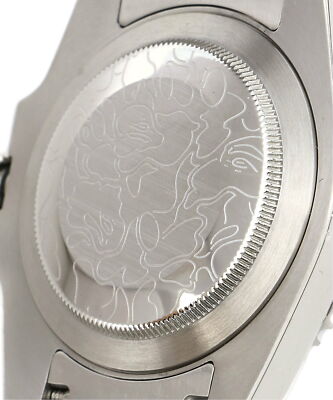 check description A BATHING APE TYPE 2 BAPEX CRYSTAL STONE wristwatch Men