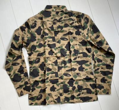 L BAPE A BATHING APE CAMO SHIRT A Long Sleeve Shirt Camouflage
