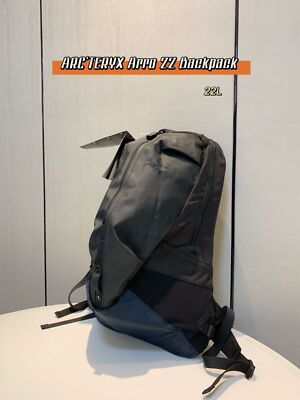 ARC'TERYX ARRO 22 BACKPACK Waterproof water repellent camping Black and gray