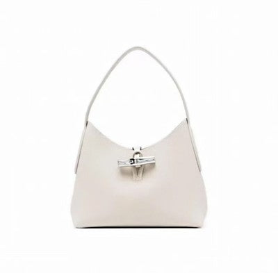 see description 4colors Longchamp M size Tote Bag Handbag White gray black brown