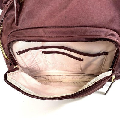 [Good Condition] Tumi Backpack Nylon Carry Charm Included Wine Red