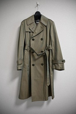 JUNYA WATANABE COMME des GARÇONS Trench Graphic Print Coat Size XS Olive