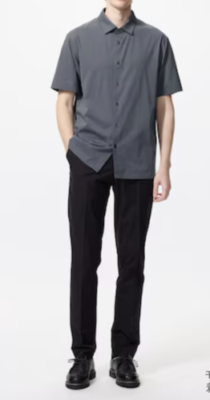see description size/color Uniqlo Men's AIRism Cotton Full Open Polo Shirt
