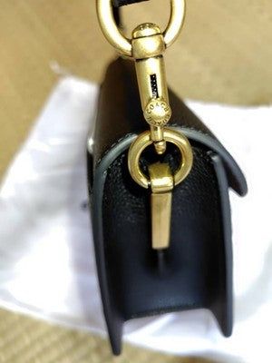 COACH Tabby 26 Shoulder Bag Crossbody Black Brass Leather 73995 Outlet New
