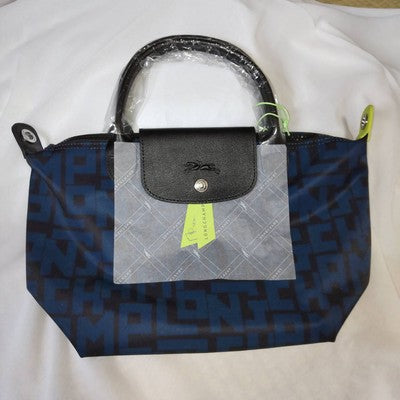 Longchamp Le Pliage M size Tote Bag Hand bag Shoulder bag LGP Design Blue