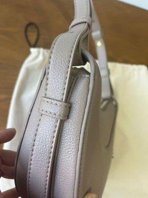 Polene Half Moon Bag Shoulder Bag Women's Mini Bag with Shoulder Strap Gray