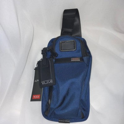 tumi Alpha Compact Sling Body Bag Blue