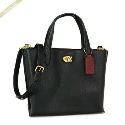 COACH Willow Tote 24 2way Shoulder Bag Crossbody Black C8869 outlet JP New