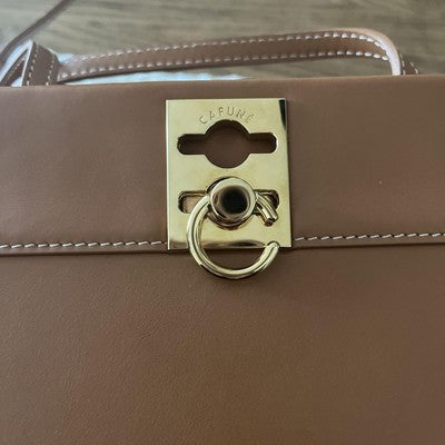 [CAFUNE] STANCE CLASP Shoulder bag for women, brown, for everyday use