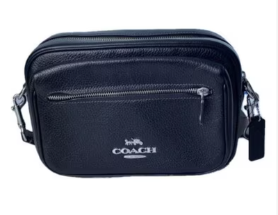 Auth COACH Elias Crossbody CJ509 Leather Black F/S 424728