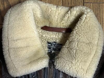 AVIREX flight jacket B-3 S size shearling leather Equipment Unisex