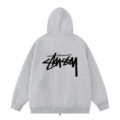 see description size S-XL STUSSY BASIC ZIP HOOD full sweat zip hoodie
