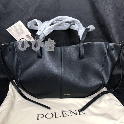 POLENE Black Shoulder Bag Large Women's Large Capacity Bag Black