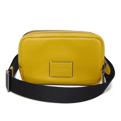 Coach Carrier Fawn Crossbody Smooth Calf Mustard Dark Yellow Outlet Leather