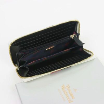 check description 2colors Vivienne Westwood Long Wallet 55VV353 black white