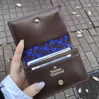 Vivienne Westwood  small wallet Folding Wallet Multi-Card Pocket Brown