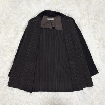 Discontinued model Issey Miyake pants set M black pleats women's