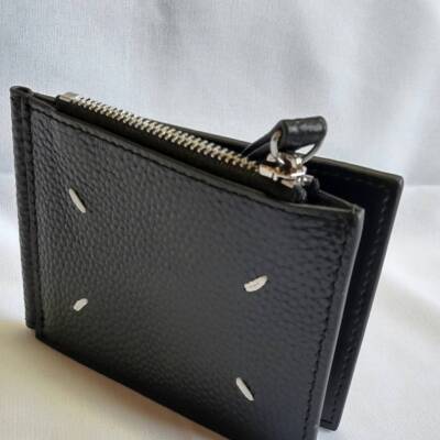 Margiela Maison Margiela Bi-fold Wallet with Coin Purse Unisex Black Outletsp