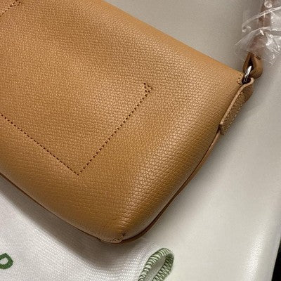 Longchamp Le Rozo S size Hobo Bag Tote Bag Hand bag Brown Cowhide Leather