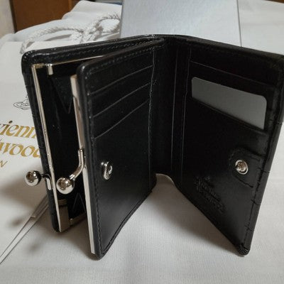 Vivienne Westwood Crocodile Pattern snap button closure Pocket Women's Wallet C