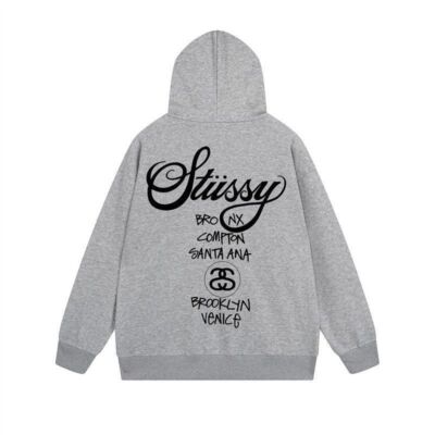 check description size S-XL STUSSY Hoodie Thin Long Sleeve Outerwear Zip Hoodie