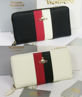 check description 2colors Vivienne Westwood Long Wallet 55VV353 black white