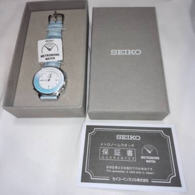 SEIKO Metronome Watch Casual Upstyle SMW004BP quartz Water resistant Blue