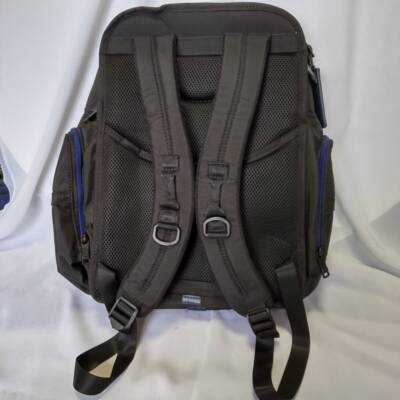 TUMI ALPHA3 Brief Pack Backpack Business Nylon Black Blue Line