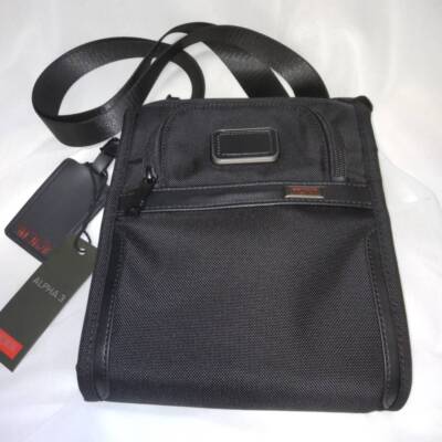 tumi Alpha 3 Shoulder  Bag Black outlet Tumi New Pocket Bag Small 2203110sp