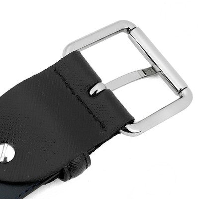 TUMI LEATHER Pin Buckle Belt Black BLACK TU0080