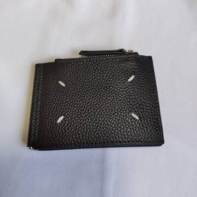 Margiela Maison Margiela Bi-fold Wallet with Coin Purse Unisex Black Outlet