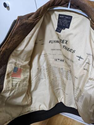 Vintage 80s Avirex G2 Leather Flight Jacket Brown Genuine leather L