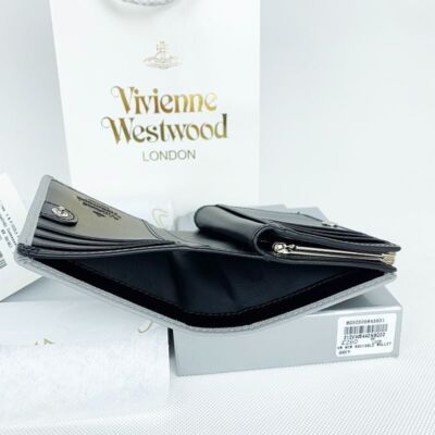 chose 2colors Vivienne Westwood Bi-fold Wallet Bi-fold Wallet 43VV631Gray Black