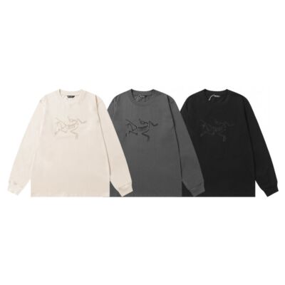 check description size S-XL ARC'TERYX Classic Logo RoundNeck Long Sleeve T-Shirt