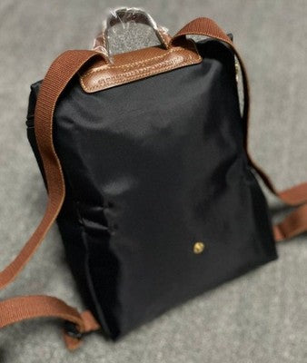 see description 5colors Longchamp Le Pliage M size Backpack Leather Zipper bag
