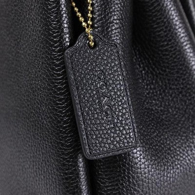 COACH Lana Shoulder Bag 23 Black CM545 Handbag Crossbody Diagonal Leather Women