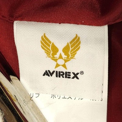 AVIREX Nylon Stadium Jacket Stars and Stripes Black sizeL American Casual