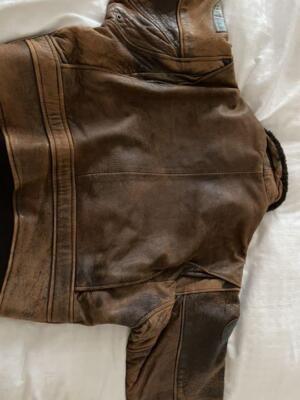 AVIREX Type G-1 Vintage S size men's leather jacket brown