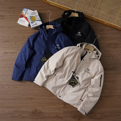 see description 3colors Arcteryx Outdoor Sports Warm Hooded Down Jacket