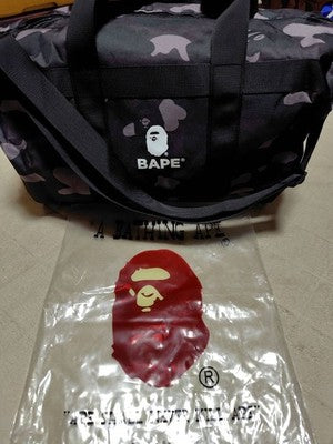 NEW BAPE A Bathing Ape Duffle Bag Camo Black 2022 Spring Magazine Free Gift