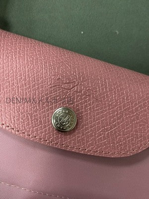 Longchamp S-L size Tote Bag Hand bag nylon bag Zipper bag Pink Leather